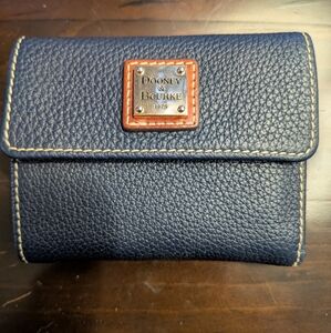 Dooney and Bourke Pebble Grain Small Flap Credit Card Wallet